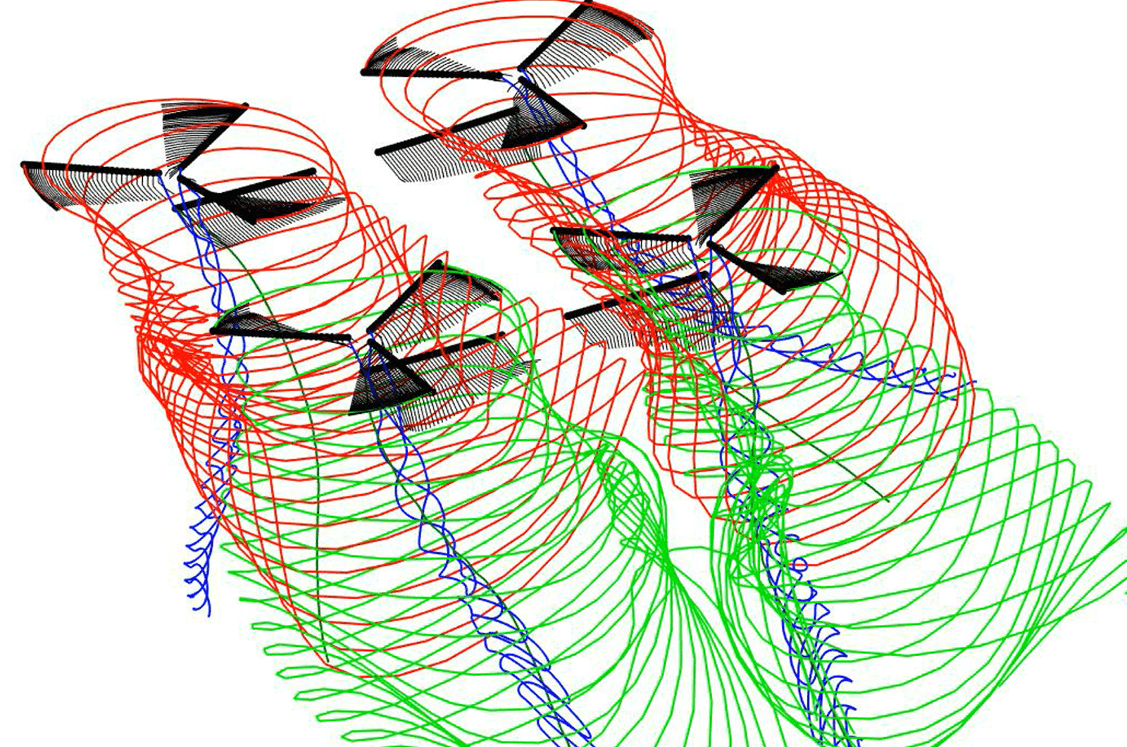 Flexible rotor & wing  structures with  beam FEA