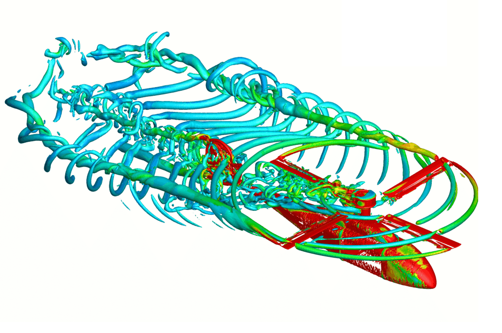 Image of a compuational fluid flow