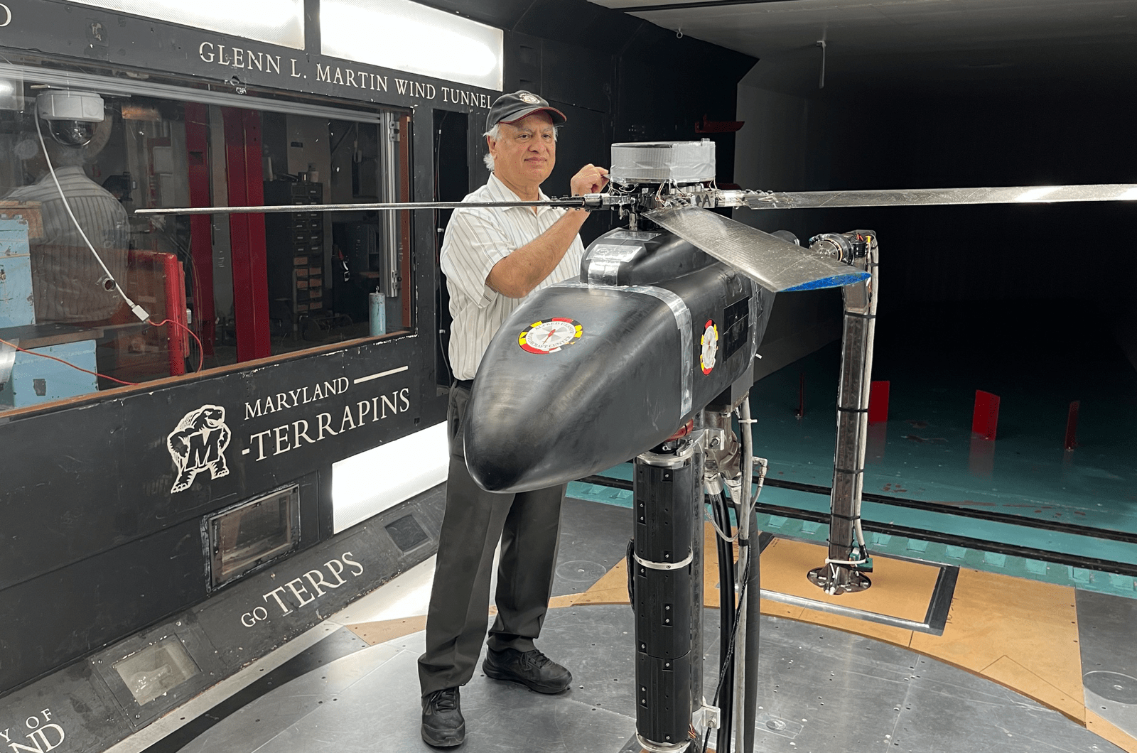 Chopra in the GLM Wind Tunnel