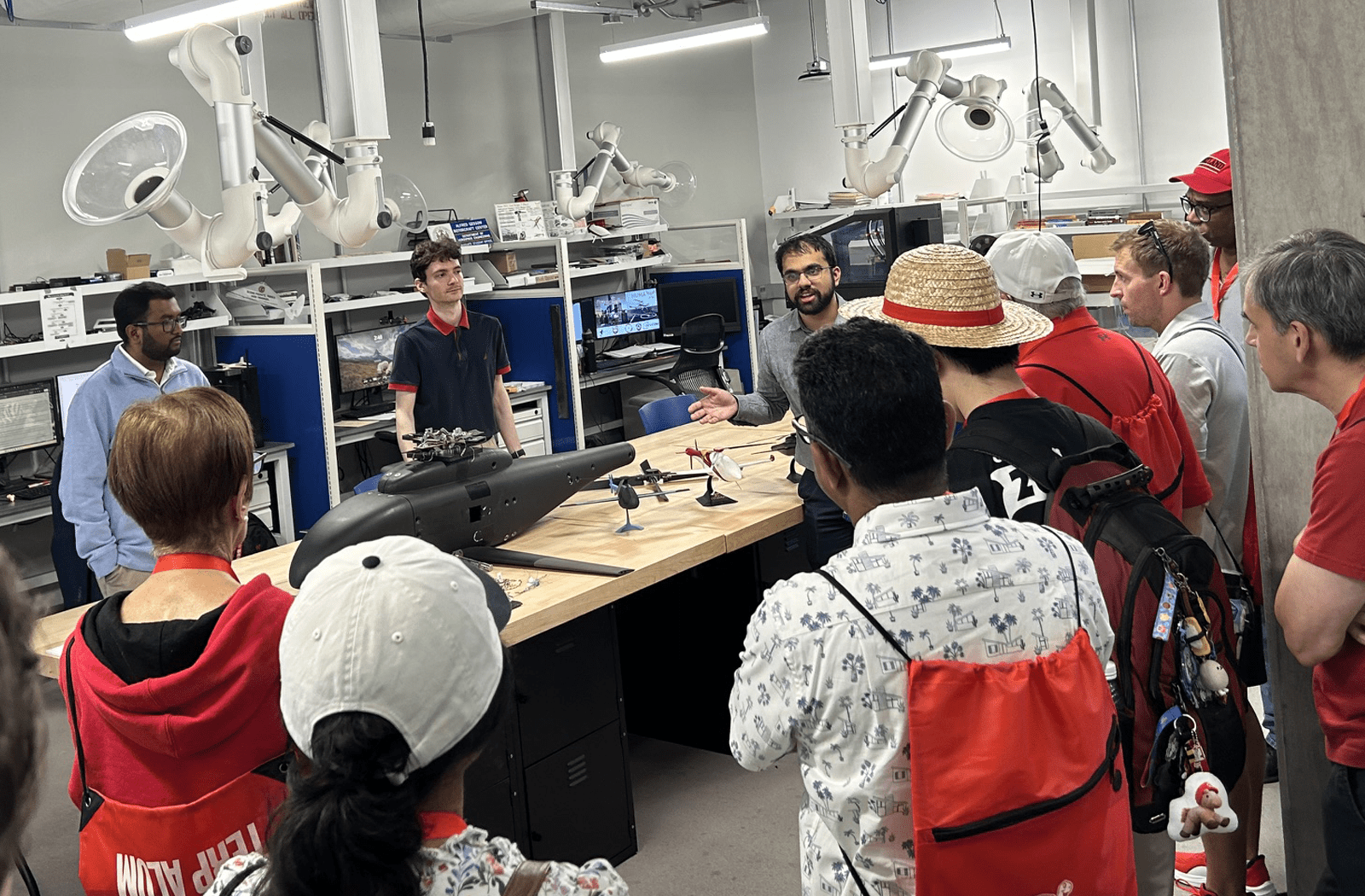 Alumni touring AGRC labs